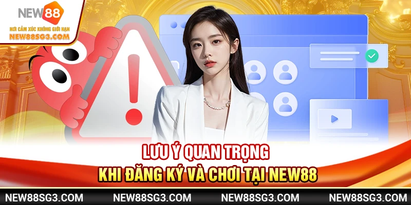 Lưu ý quan trọng khi đăng ký và chơi tại New88