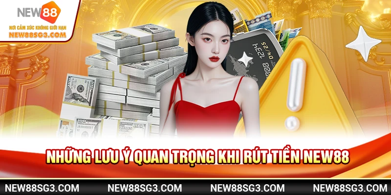 Những lưu ý quan trọng khi rút tiền New88